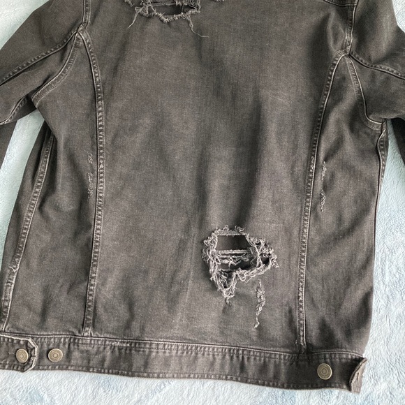 Jack & Jones Ripped Jean Jacket - Picture 3 of 7